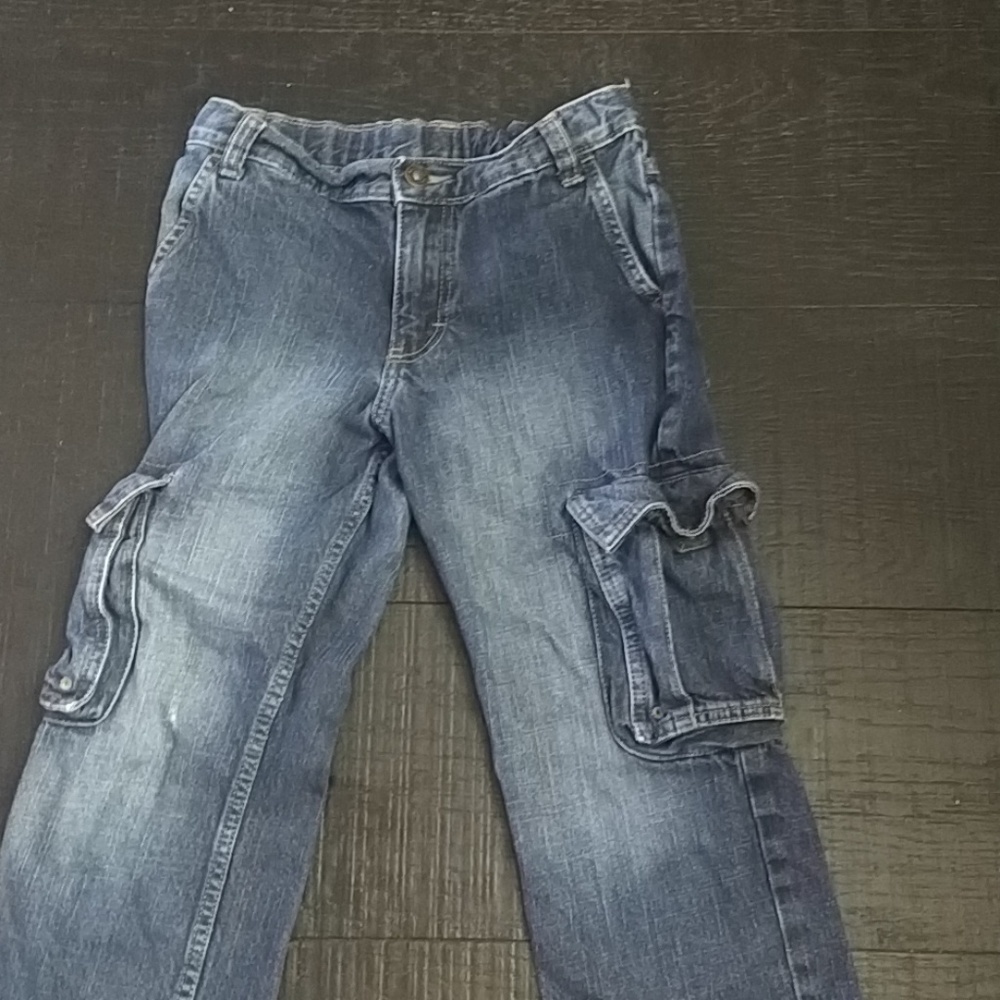 Blue cargo jeans